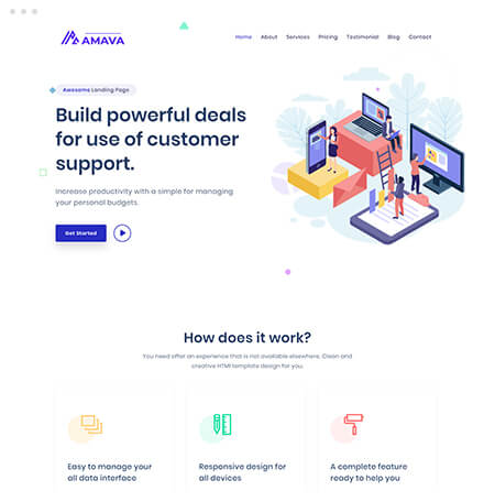 Startup Agency and SasS Business Template