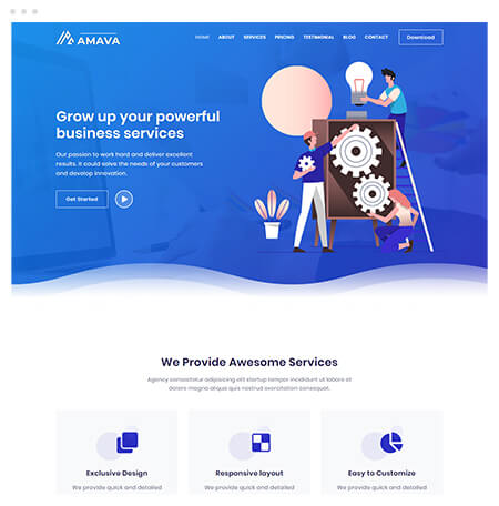 Startup Agency and SasS Business Template