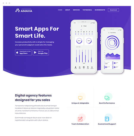 Startup Agency and SasS Business Template