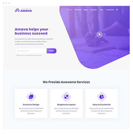 Startup Agency and SasS Business Template