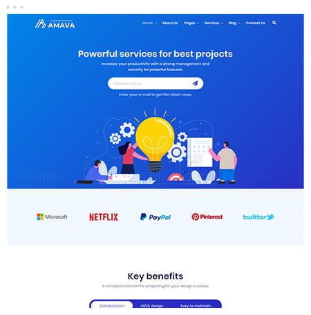 Startup Agency and SasS Business Template