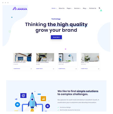 Startup Agency and SasS Business Template